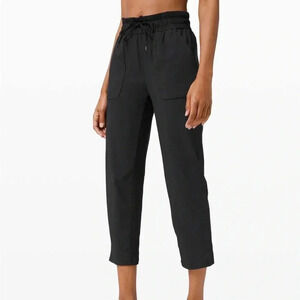 Lululemon Beyond the Studio Black Crop Size 6